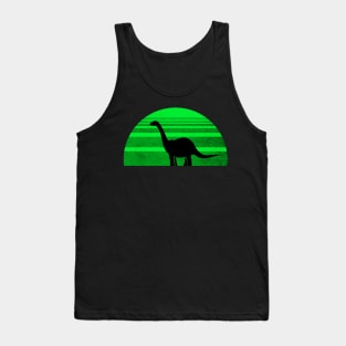 Dino Sunset (green) Tank Top